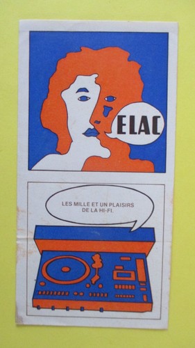 Sticker vintage elac - sticker,